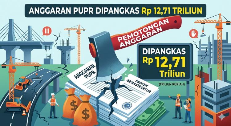 Anggaran PUPR Dipangkas Rp12,71 Triliun, Proyek Infrastruktur Terancam?