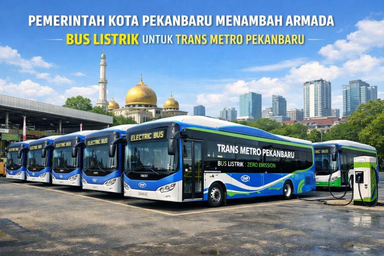 Modernisasi Transportasi Publik, Pemkot Pekanbaru Siapkan Uji Coba Belasan Bus Listrik