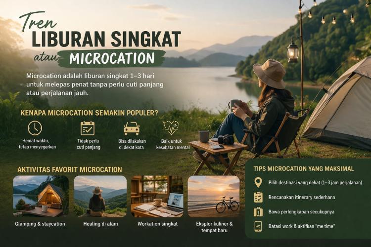 Tren Microcation Semakin Populer, Solusi Liburan Singkat di Tengah Kesibukan