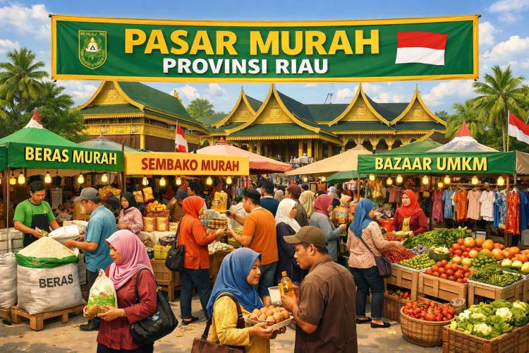 Operasi Pasar Murah Digelar di 3 Kabupaten di Riau Pekan Ini, Ini Jadwal dan Lokasinya