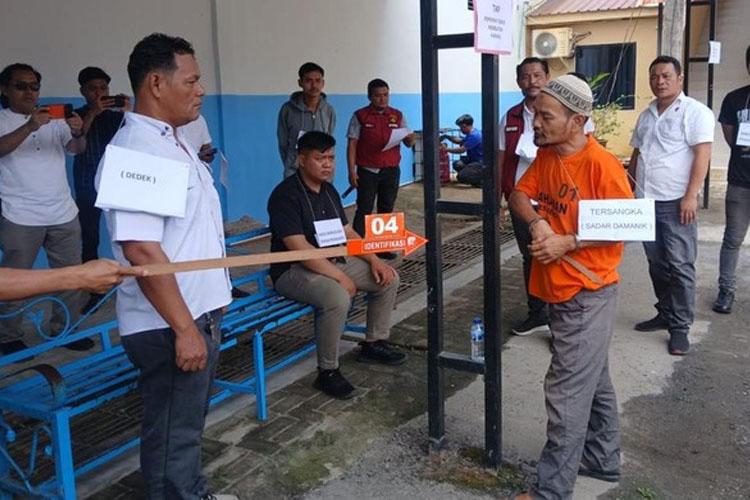 Sempat Kabur Ke Riau, Pelaku Pembacokan di Silinda Akhirnya Peragakan 10 Adegan Maut