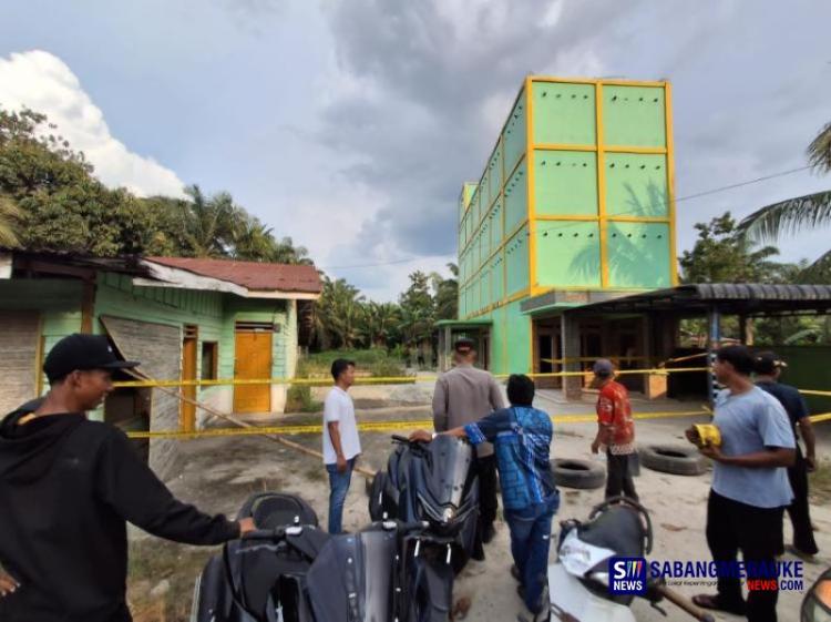 Rumah Kosong di Rohil Dipasang Police Line, Diduga Lokasi Nyabu