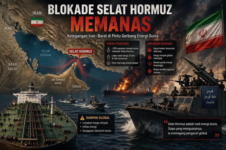 Blokade Selat Hormuz Memanas, Iran Tegaskan Pembukaan Jalur Mustahil