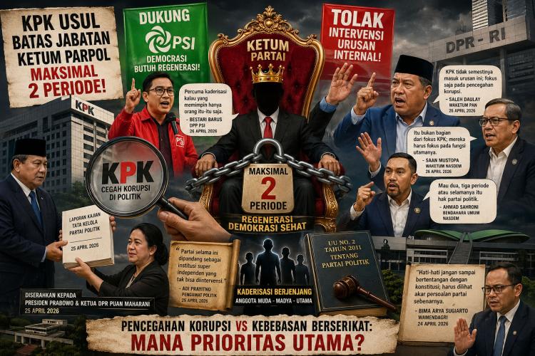 Gempa Politik! KPK Berani Usik Takhta Abadi Ketum Parpol, Elite Senayan Langsung Ngamuk