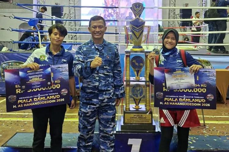Petinju Muda Kepulauan Meranti Sukses Rebut Medali Emas di Piala Danlanud Hanandjoeddin 2026, Sayna Safira Buktikan Kelasnya di Ring Nasional
