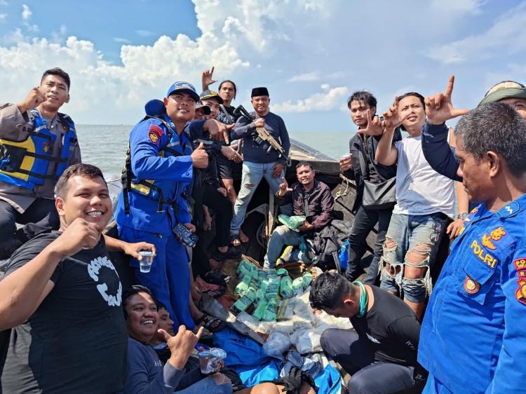 Di Bawah Komando AKBP Aldi Alfa : Sindikat Narkoba Internasional Digulung di Perairan Kepulauan Meranti, 27 Kg Sabu Disita