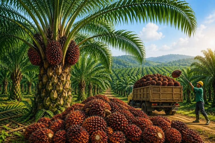 Harga TBS Sawit Swadaya Riau Anjlok, Pekan Ini Turun Menjadi Rp3.854 per Kg