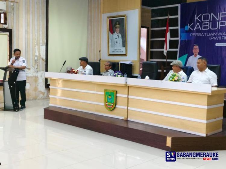 Dibuka Sekretaris Dinas Kominfo Rohil, PWI Rokan Hilir Gelar Konferensi ke VIII