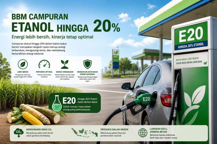 BBM Campur Etanol Jadi Strategi Kurangi Impor dan Emisi, Berlaku 2028
