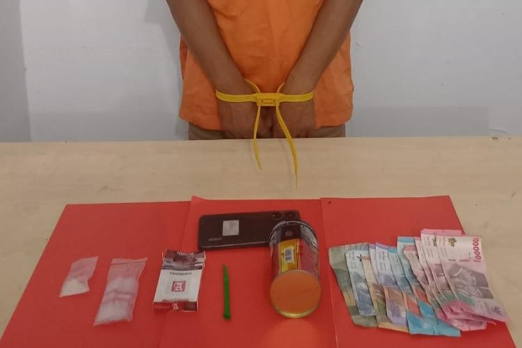 Sabu 2 Gram Seret Pria Desa Batang Batindih, Jaringan Pekanbaru Diburu Polisi