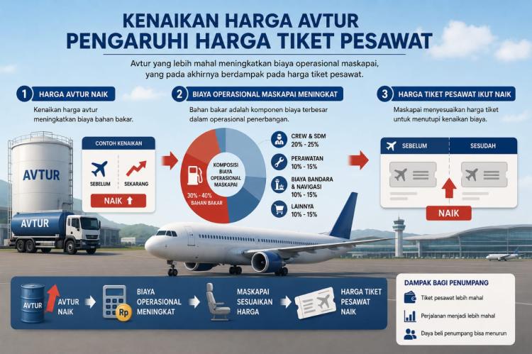 Harga Avtur Naik per Mei 2026, Kemenhub Evaluasi Tarif Tiket Pesawat