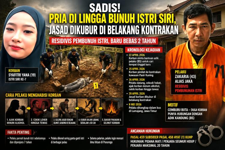 Baru Bebas Penjara Karena Bunuh Istri Pertama, Pria Ini Kembali Habisi Nyawa Istri Ketujuh