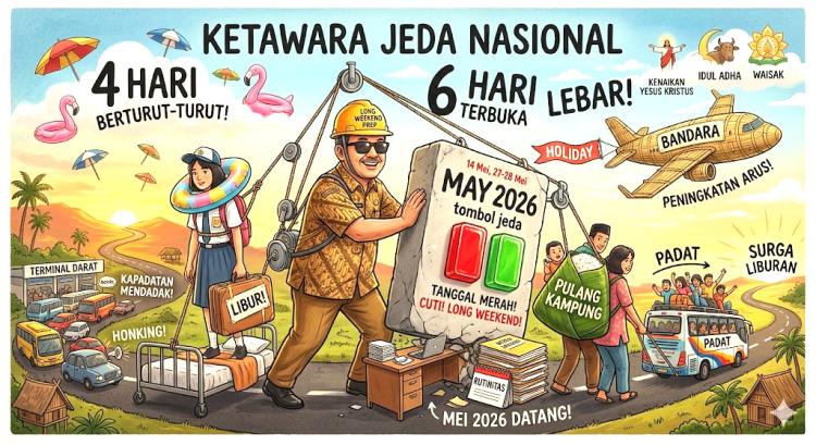 Catat! Long Weekend Mei 2026 Dimulai Besok, Siap-Siap Libur Empat Hari