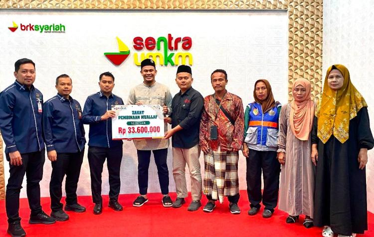 UPZ BRK Syariah Salurkan Bantuan untuk Mualaf di Pekanbaru, Wujud Kepedulian Zakat Pegawai bagi Umat