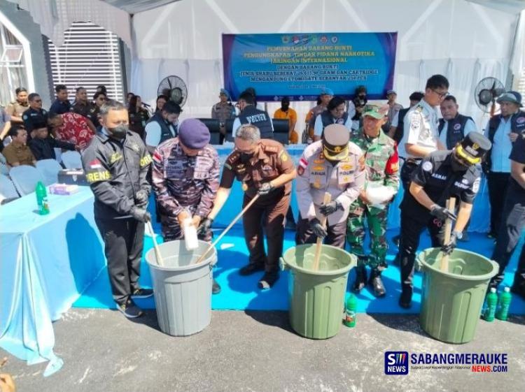 Polres Kepulauan Meranti Musnahkan Lebih 25 Kg Sabu Tangkapan Jaringan Internasional