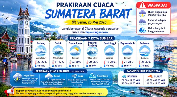 Jangan Nekat Menyeberang! BMKG Ungkap Badai Petir Siap Gulung Kapal Feri di Perairan Padang