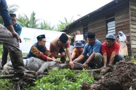 Hangatnya Sedekah Daging ID Humanity Dompet Dhuafa di Desa Sesap, Warga Rasakan Kebahagiaan Iduladha