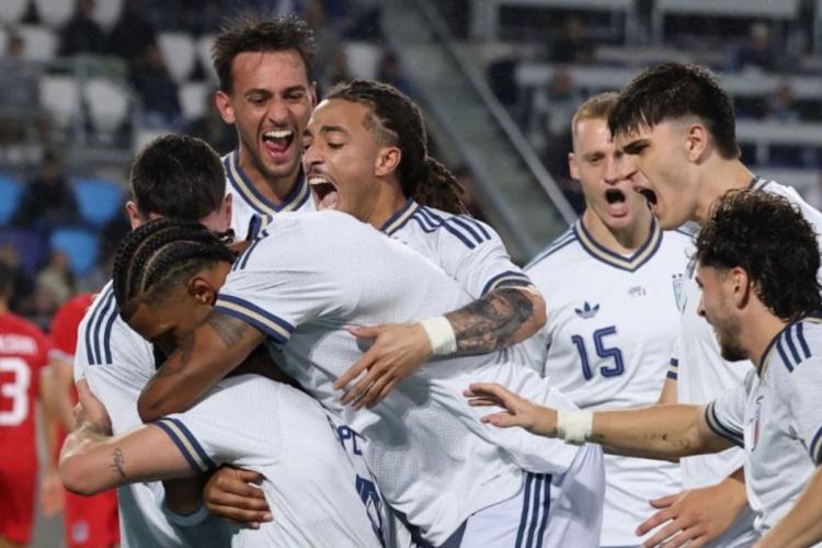 Italia Menang Tipis, Sundulan Esposito Jadi Pembeda di Luksemburg