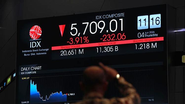 Bursa Indonesia Babak Belur, IHSG Jatuh ke Titik Terendah Sejak Pandemi