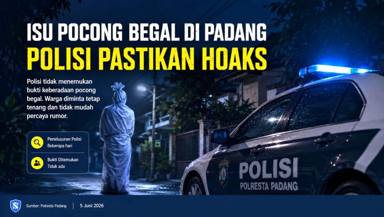 Heboh Pocong Begal Teror Padang, Polisi Bongkar Fakta Mengejutkan di Baliknya!
