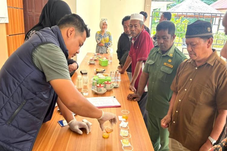 Mengejutkan! Polres Bengkalis Mendadak Tes Urine 29 Perangkat Desa