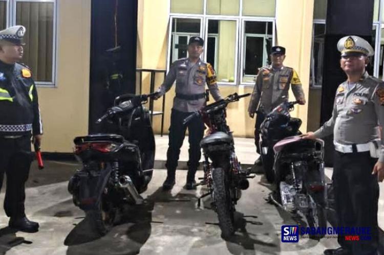 Kapolsek Turun Gunung! Pembalap Liar Bagan Batu Kocar-Kacir, Motor Langsung Disita