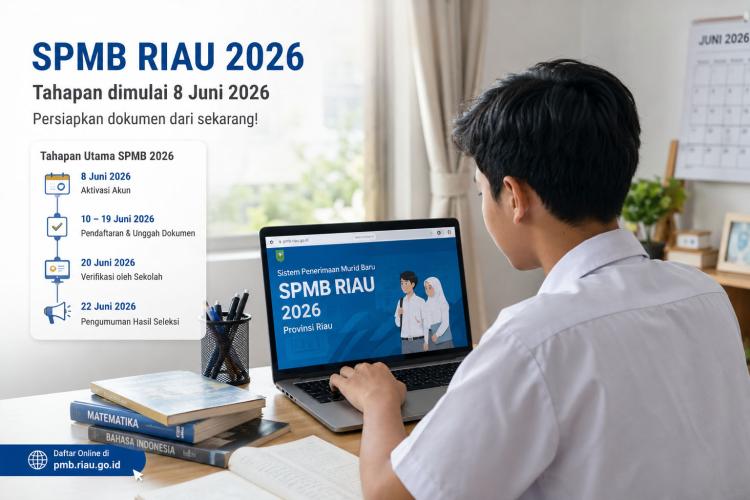 SPMB Riau 2026 Dibuka Hari Ini! Salah Klik Bisa Gagalkan Masuk SMA Atau SMK Negeri