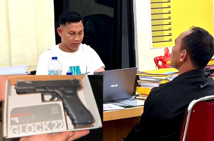 Aksi Koboi Jalanan Todong Pistol di Rohil Berakhir, Polisi Tangkap Pecatan TNI AU