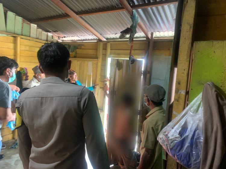 Tangis Bocah Pecah Pagi Itu, Seorang Anak di Rohil Temukan Ayahnya Tergantung di Rumah Kontrakan