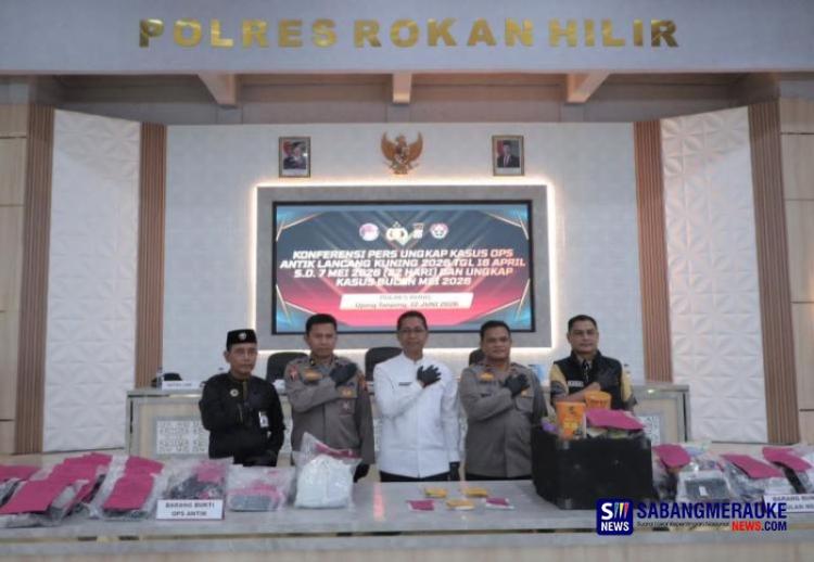 Perang Melawan Narkoba, Polres Rohil Amankan 109 Tersangka dalam Operasi Antik dan Pengungkapan Mei 2026