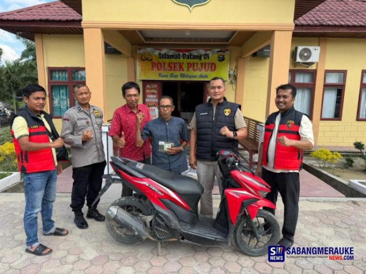 Terungkap! Motor Curian untuk Gasak Kotak Amal Masjid Ternyata Milik Ustad, Polsek Pujud Kembalikan Tepat di Tahun Baru Hijriah