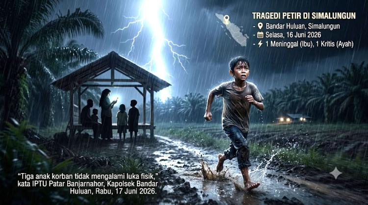 Tangis Bocah 11 Tahun Pecah di Tengah Gelap, Ibunya Tewas Tersambar Petir