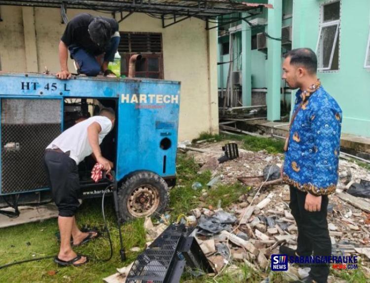 RSUD Selatpanjang Pinjam Genset Milik PUPR, Solusi Darurat Antisipasi Pemadaman Listrik