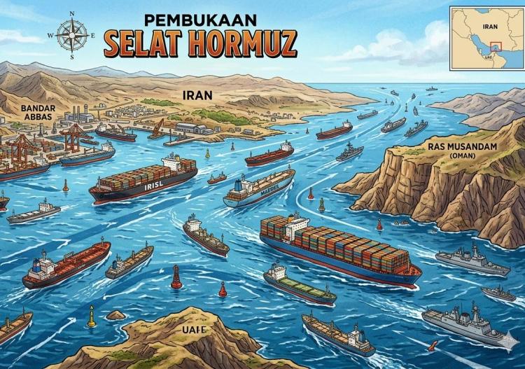 Selat Hormuz Siap Dibuka Lagi, ESDM Ungkap Strategi RI Jaga Pasokan Minyak Meski Timur Tengah Masih Bergejolak