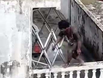 Panik Dipergoki Warga, Maling Nekat Parkour di Atap Permukiman Warga