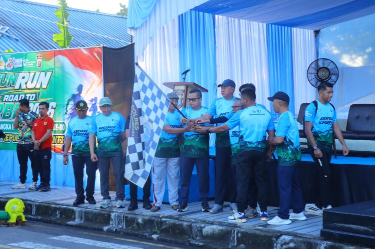 Semarak Hari Bhayangkara ke-80, Polres Meranti Gelar Fun Run 8 Kilometer Diikuti 1.000 Peserta