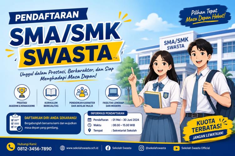 44 Sekolah Swasta di Riau Bisa Didaftar Melalui Jalur Afirmasi