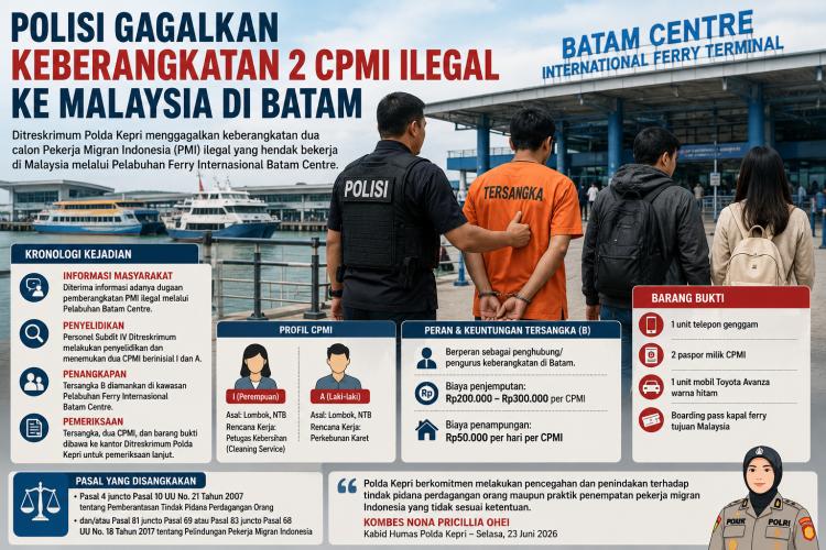 Tiket Sudah Di Tangan, Dua CPMI Malah Gagal Menyeberang ke Malaysia!