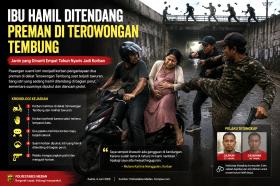 Ngeri! Preman Tendang Perut Ibu Hamil, Suami Dipukul dan Ditodong Pistol
