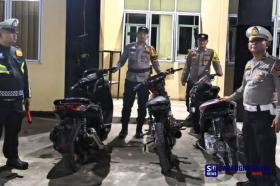 Kapolsek Turun Gunung! Pembalap Liar Bagan Batu Kocar-Kacir, Motor Langsung Disita