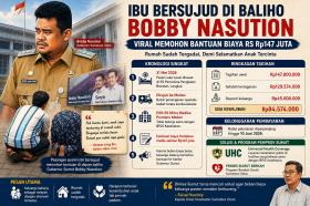 Rumah Tergadai, Orang Tua Korban Penusukan Bersujud di Baleho Bobby Nasution, Kisahnya Bikin Sumut Gempar