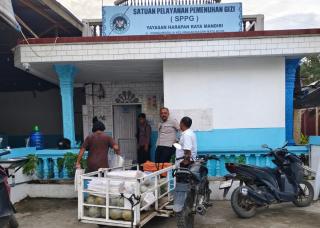 Kepala DLH Rohil Datangi Dapur MBG, Ka SPPG Yayasan Harapan Raya Mandiri "Menghilang"