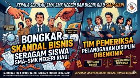 Babak Baru Skandal Bisnis Seragam SMA-SMK Negeri Riau, Pemprov Bentuk Tim Pemeriksa Pelanggaran Displin PNS yang Terlibat