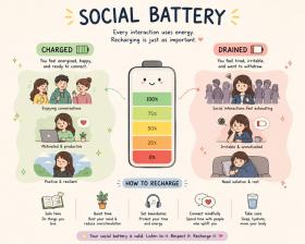 Mengenal ‘Social Battery’, Penyebab Seseorang Tiba-tiba Malas Bersosialisasi dan Mudah Lelah