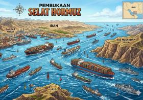 Selat Hormuz Siap Dibuka Lagi, ESDM Ungkap Strategi RI Jaga Pasokan Minyak Meski Timur Tengah Masih Bergejolak