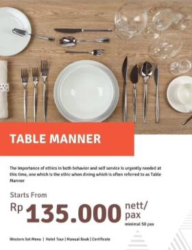 Belajar Etika Makan di Hotel Berbintang, Tjokro Hotel Pekanbaru Tawarkan Promo Table Manner