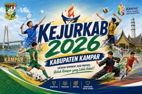 Bupati Ahmad Tegaskan Kejurkab 2026 Jadi Batu Loncatan Kampar Menuju Juara Porprov Riau 2027