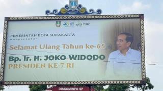 Heboh Baliho Ultah Jokowi Berlogo Pemkot Solo, Asal Anggaran Dipertanyakan