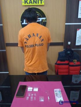 Polsek Pujud Tangkap "Iblis" Diduga Pengedar Sabu, Amankan Barang Bukti Seberat 1,03 Gram