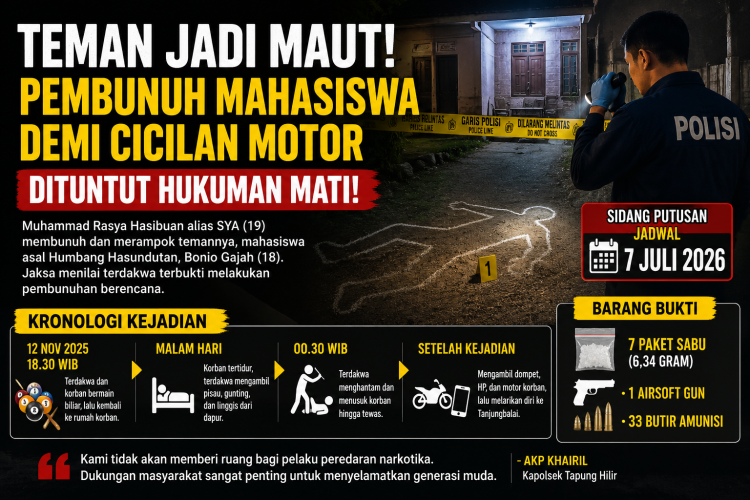 Bermula dari Persahabatan, Berakhir di Ruang Sidang: Jaksa Tuntut Hukuman Mati Pembunuh Mahasiswa